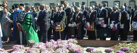 PRINCE HALL MASONS IN ATTENDANCE