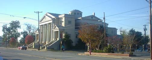 PHOTO WAS TAKEN NOV 8, 2001

A BEAUTIFUL CHURCH ON MAIN STREET NEWBERN